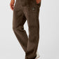 Velour Baller Pant — Espresso