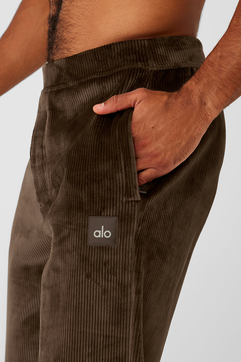 Velour Baller Pant — Espresso