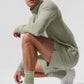 Unisex Throwback Sock — Limestone/White