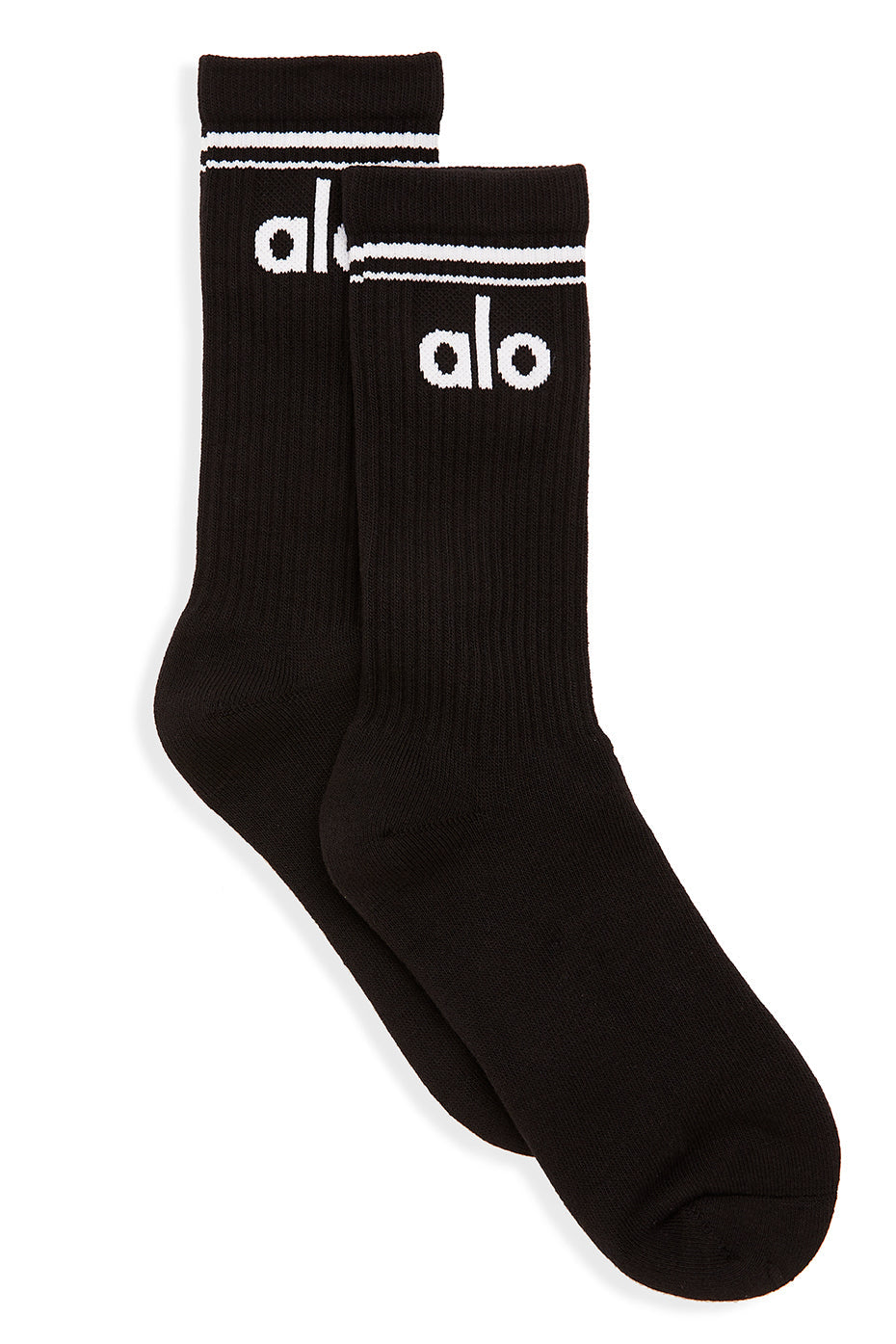 Women's Throwback Sock — Black/White