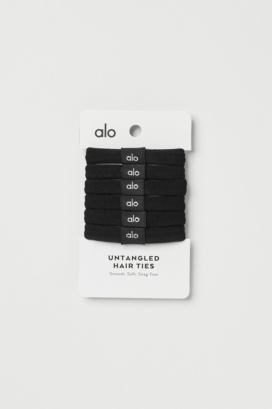 Untangled Hair Tie 6 — Pack — Black