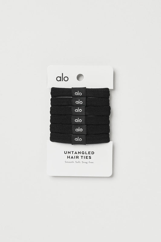 Untangled Hair Tie 6 — Pack — Black