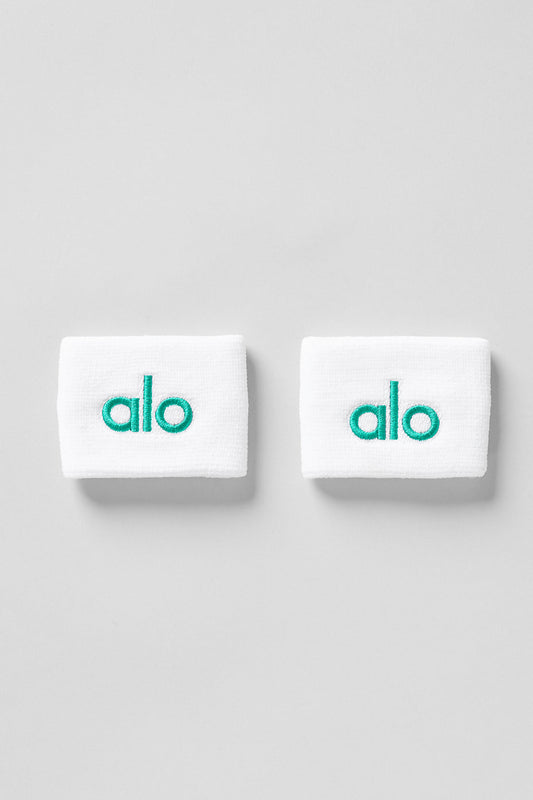 Glow Wristband (2 — Pack) — White/Spruce Green