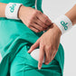 Glow Wristband (2 — Pack) — White/Spruce Green