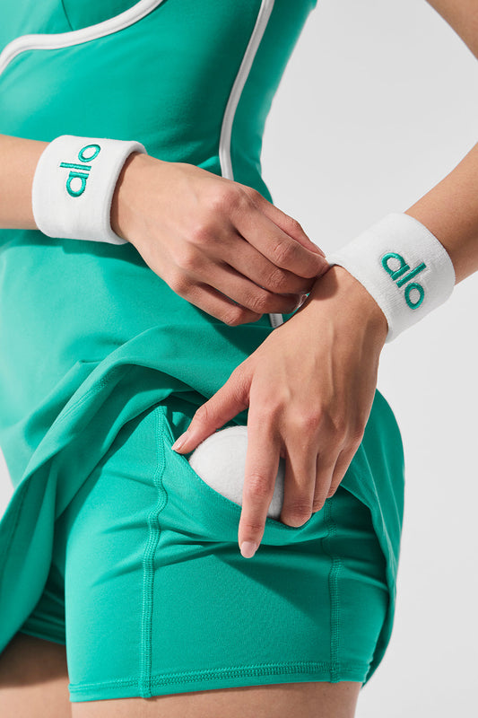 Glow Wristband (2 — Pack) — White/Spruce Green