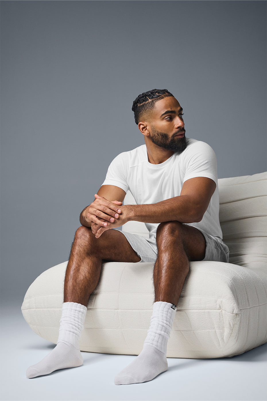 Unisex Scrunch Sock — White