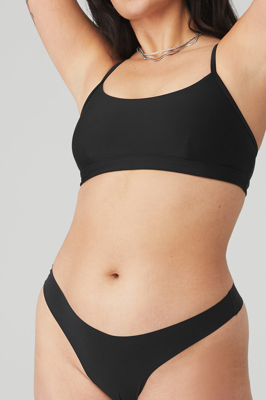 Airbrush Invisible Thong — Black