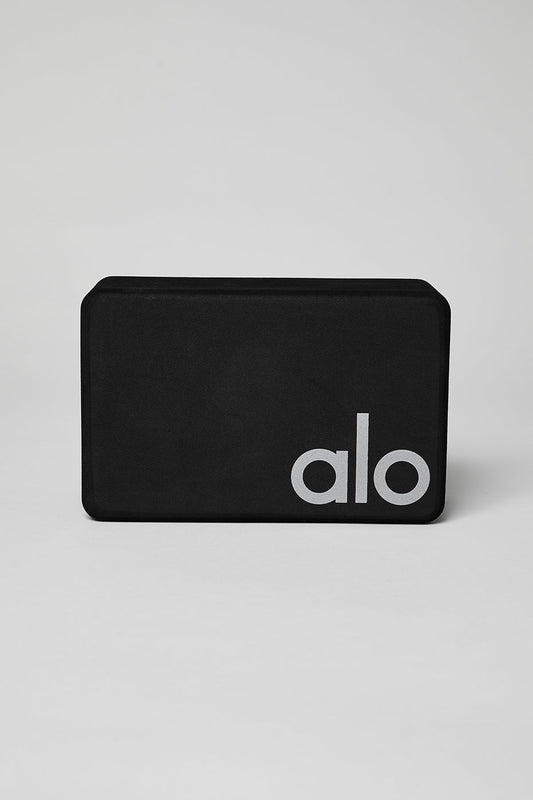 Uplifting Yoga Block — Black/Silver