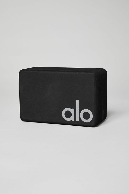 Uplifting Yoga Block — Black/Silver