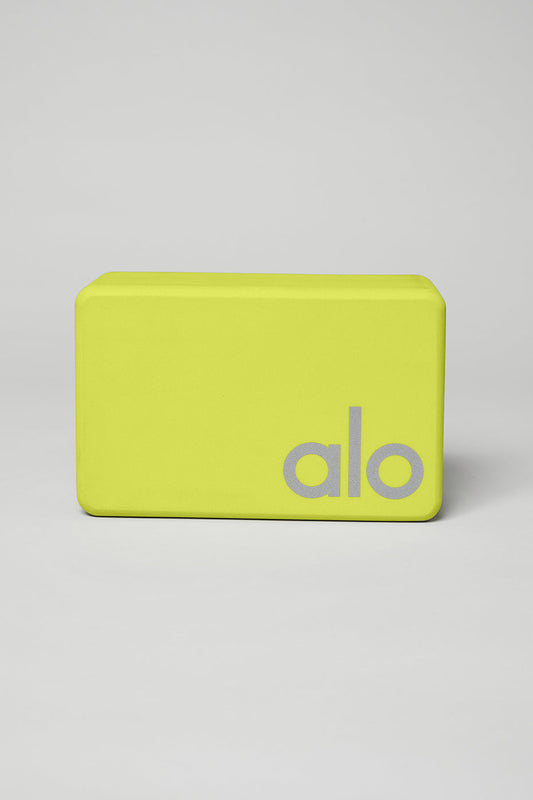 Uplifting Yoga Block — Highlighter/Silver