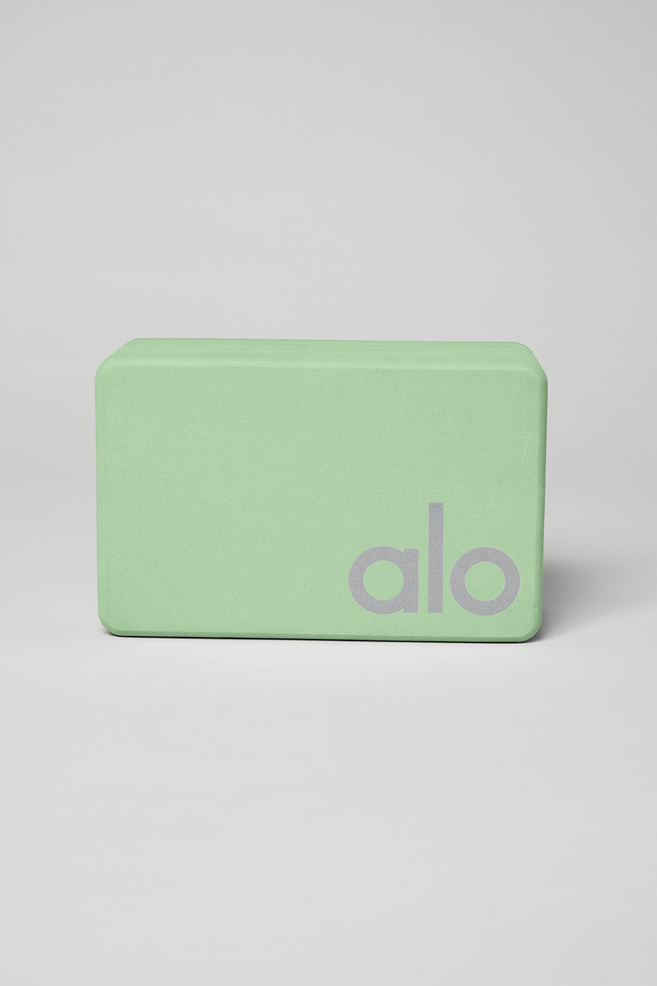 Uplifting Yoga Block — Honeydew/Silver