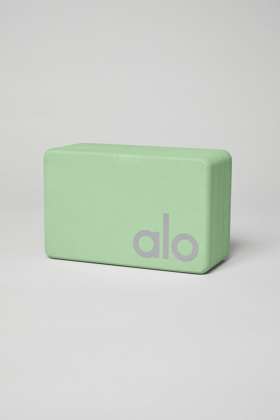 Uplifting Yoga Block — Honeydew/Silver