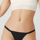 Airbrush Invisible String Thong — Black
