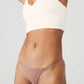 Airbrush Invisible String Thong — Smoky Quartz