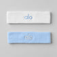 Glow Sweatband (2 — Pack) — Seashell Blue/White