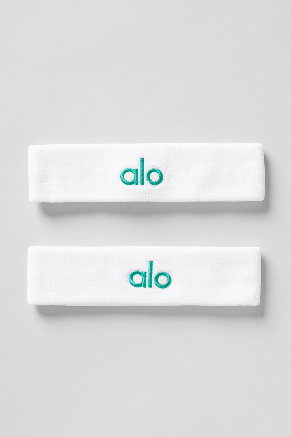 Glow Sweatband (2 — Pack) — White/Spruce Green