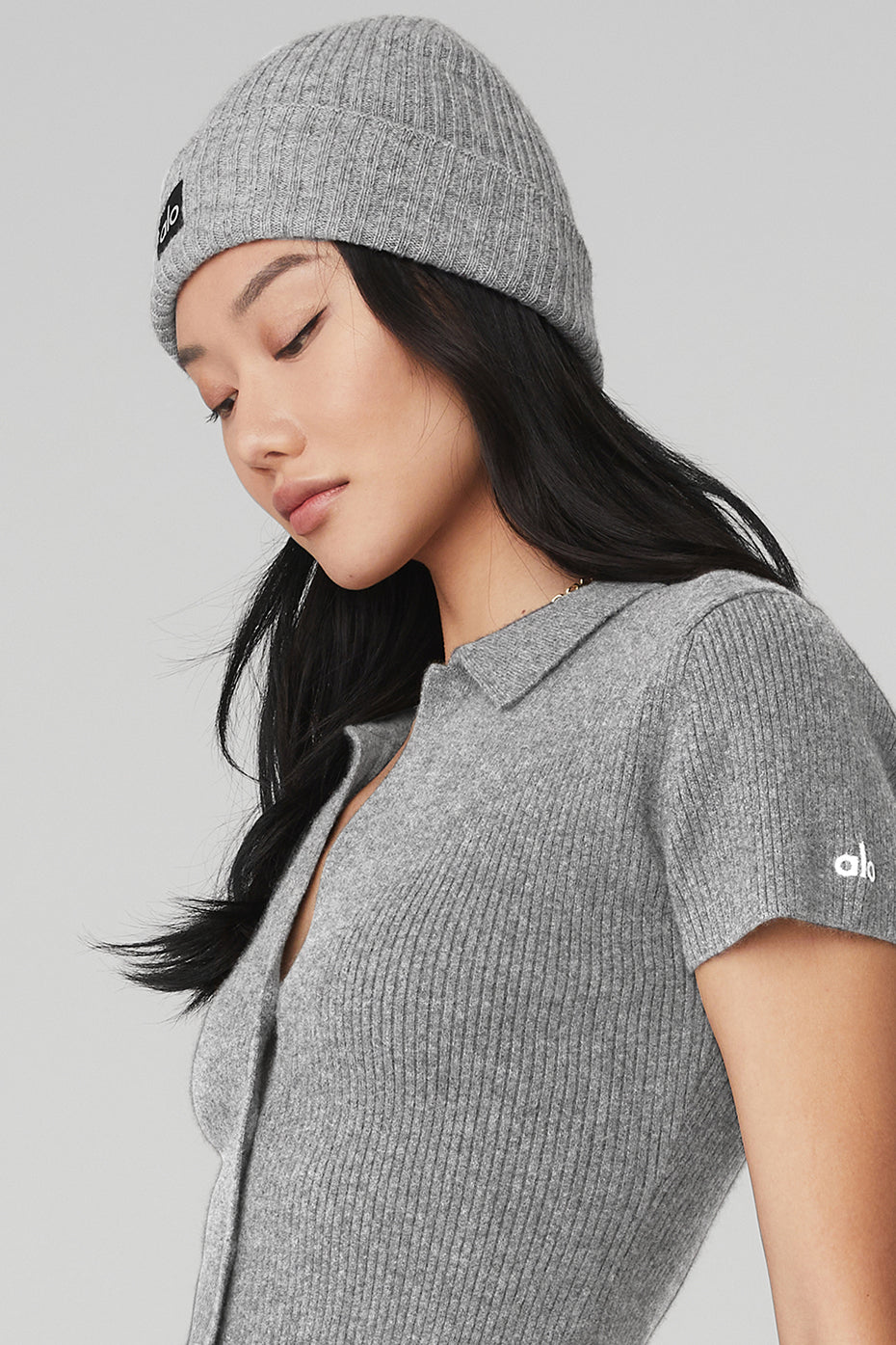 Cashmere Beanie — Dove Grey Heather