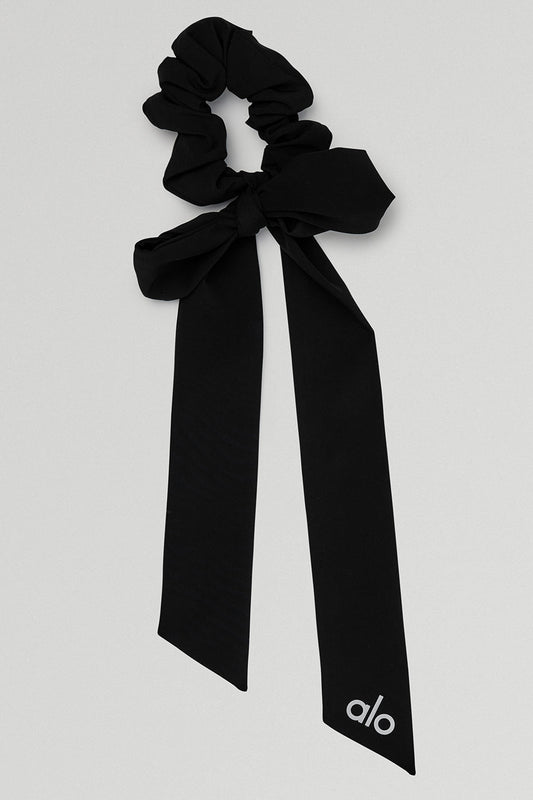 Love Knots Tie Scrunchie — Black