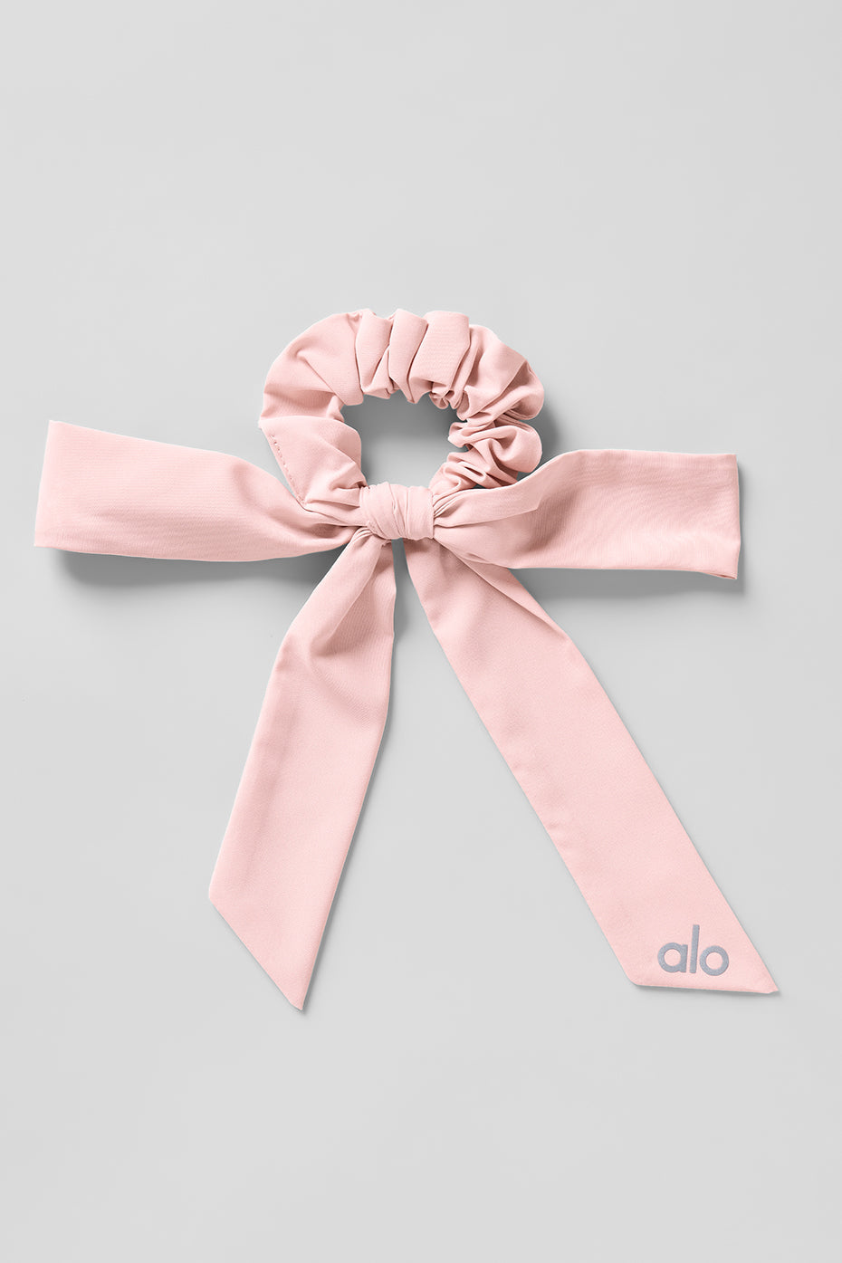 Love Knots Tie Scrunchie — Pink Quartz