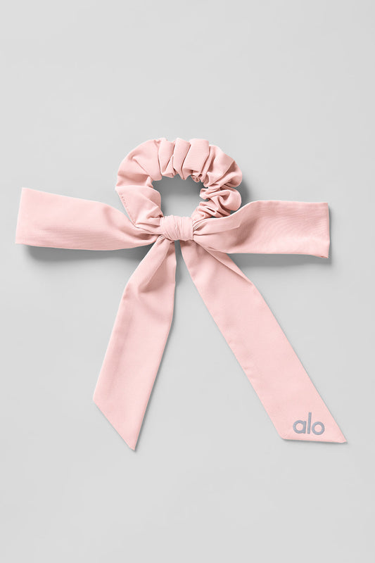 Love Knots Tie Scrunchie — Pink Quartz