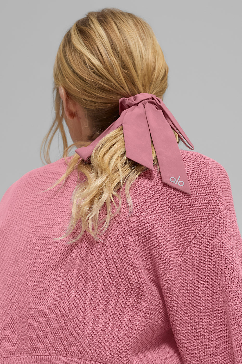 Love Knots Tie Scrunchie — Pink Wild Rose