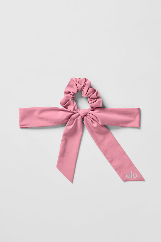 Love Knots Tie Scrunchie — Pink Wild Rose