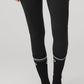Women's Throwback Barre Sock — Black/White