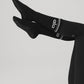 Women's Throwback Barre Sock — Black/White