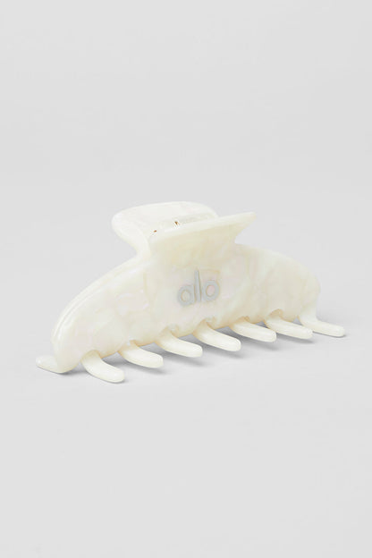90's Claw Clip — White Pearl
