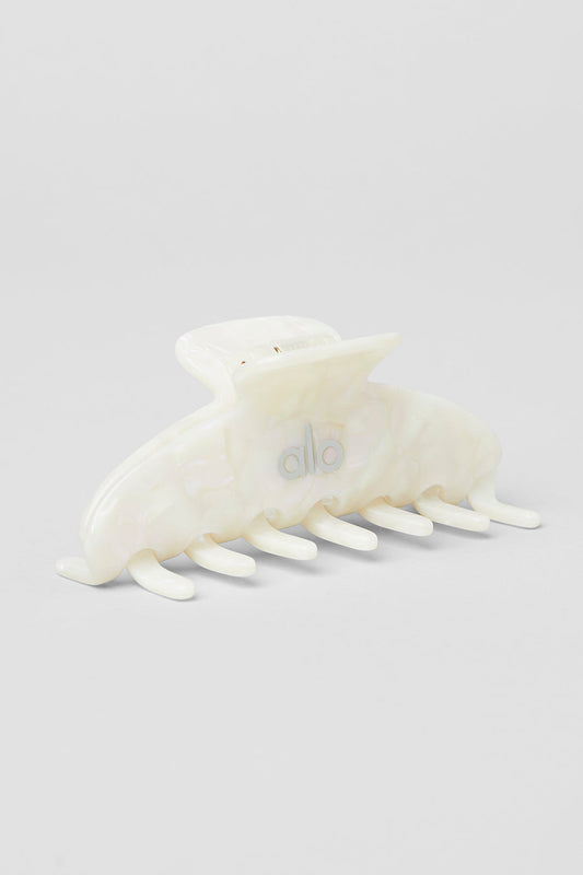 90's Claw Clip — White Pearl