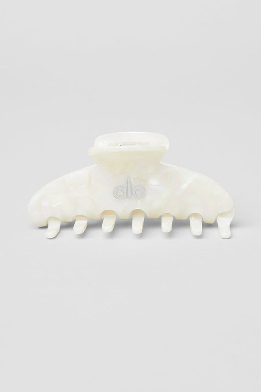 90's Claw Clip — White Pearl