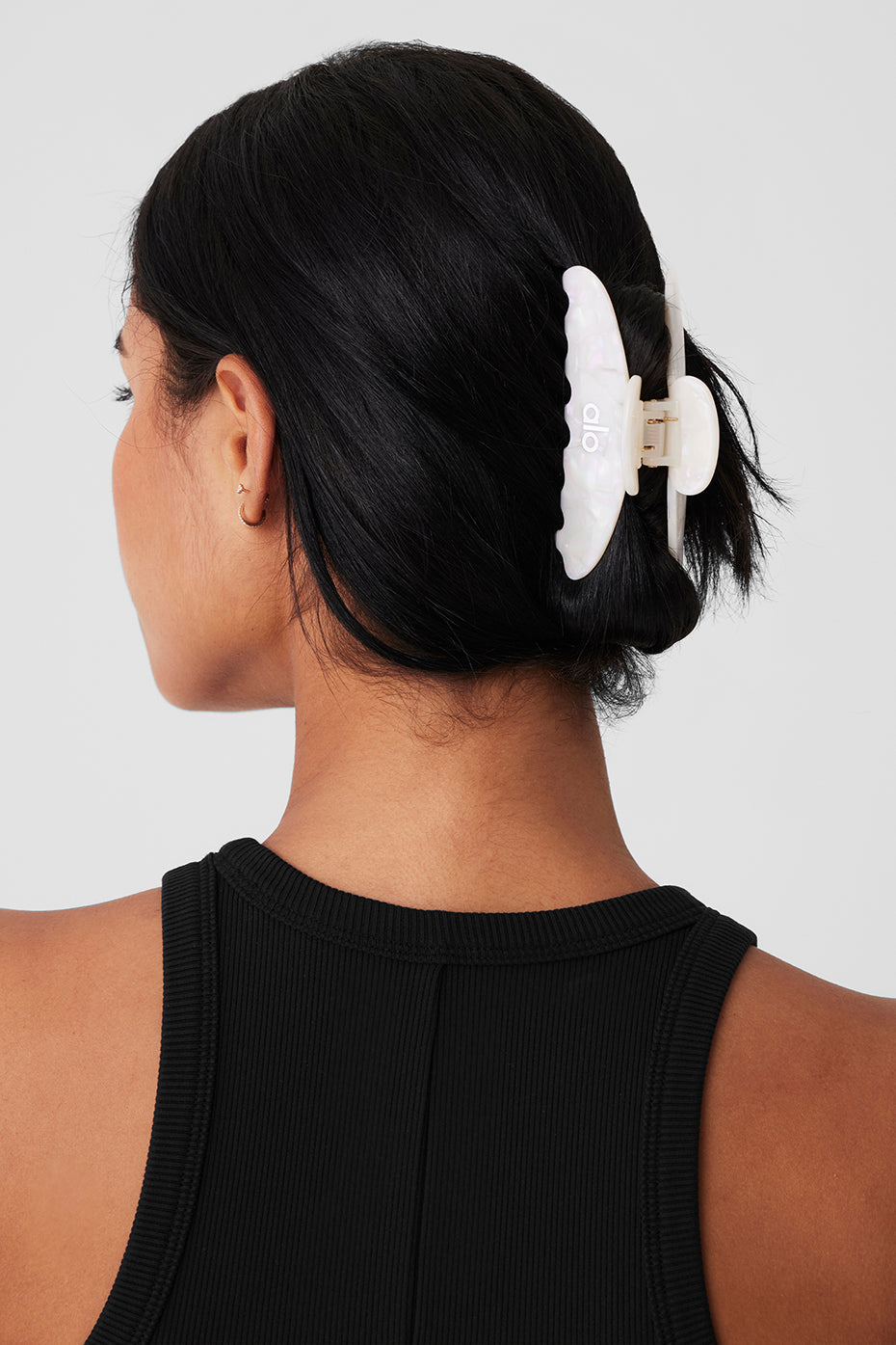 90's Claw Clip — White Pearl