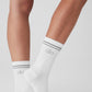 Unisex Half — Crew Performance Sock — White