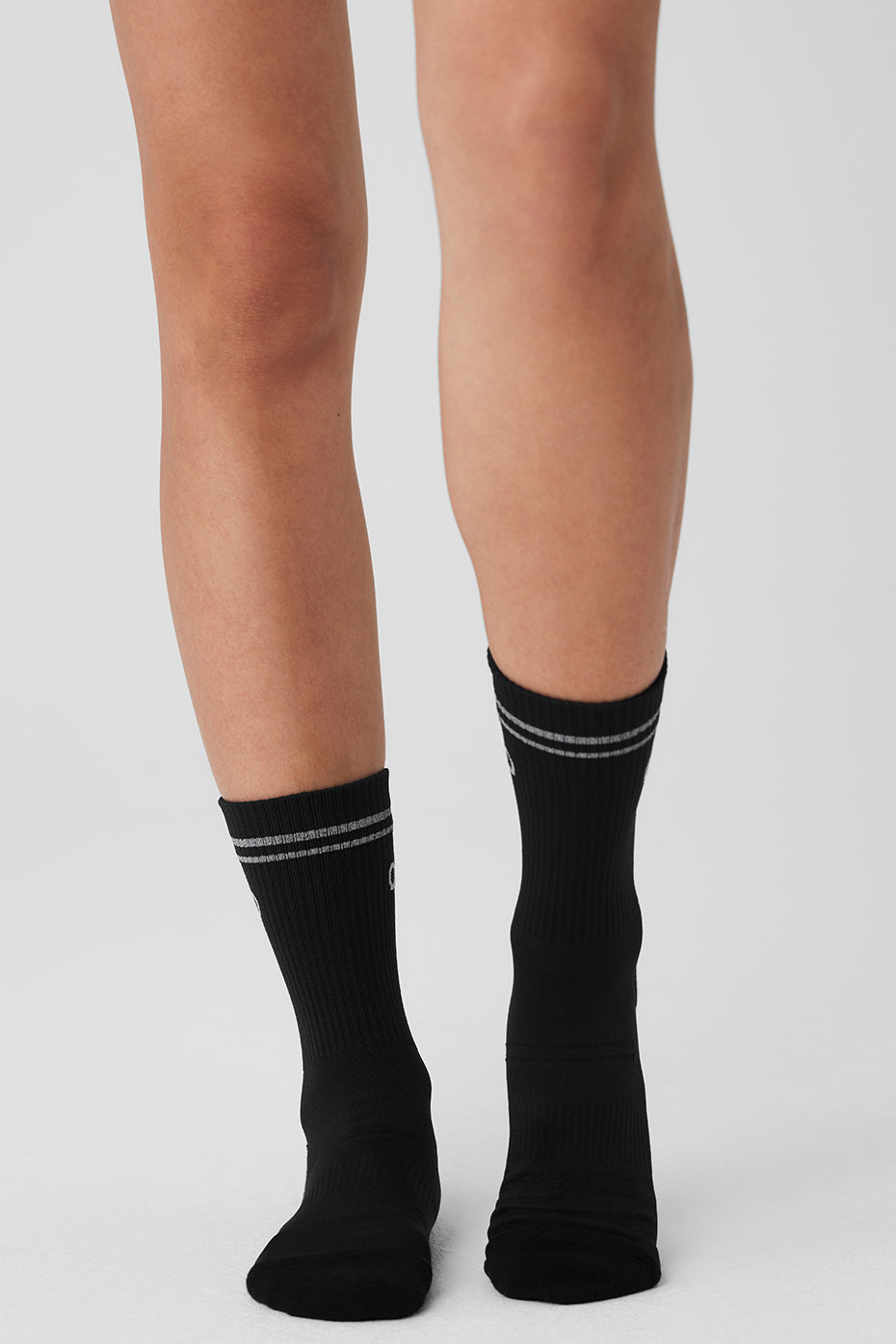 Unisex Half — Crew Performance Sock — Black