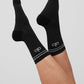 Unisex Half — Crew Performance Sock — Black