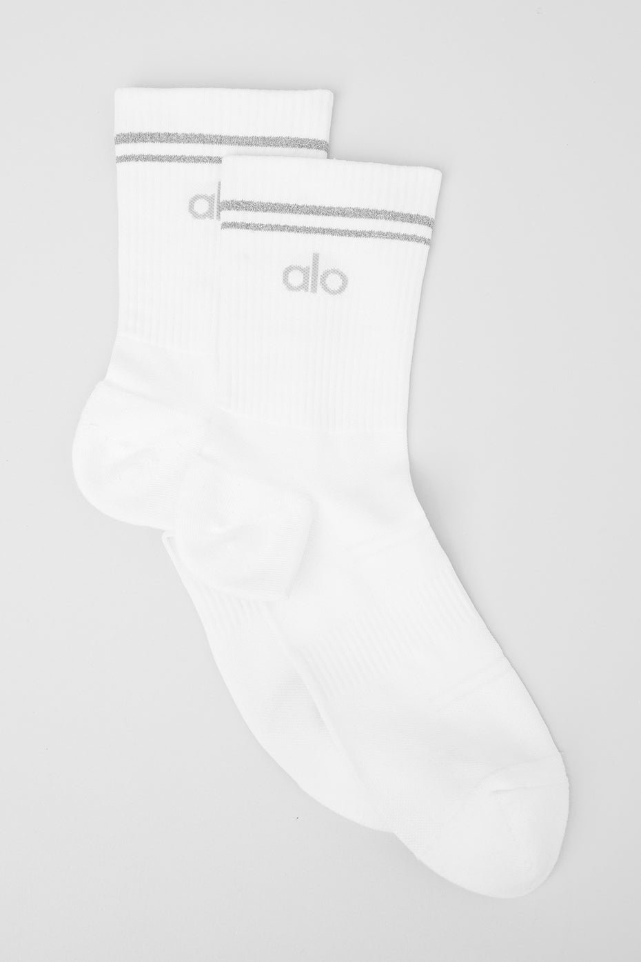 Unisex Half — Crew Performance Sock — White