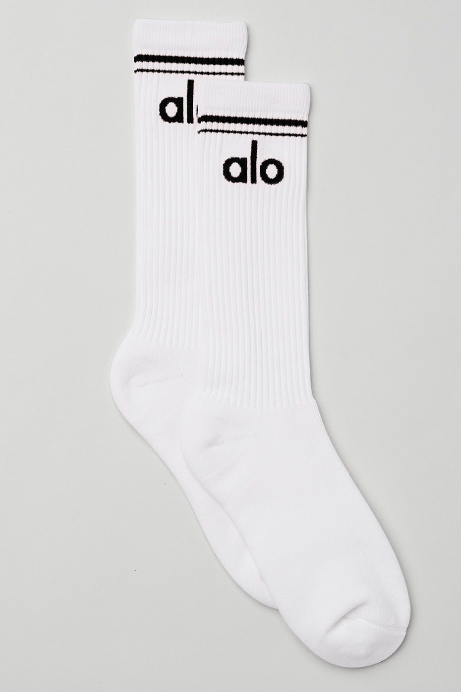 Unisex Throwback Sock — White/Black