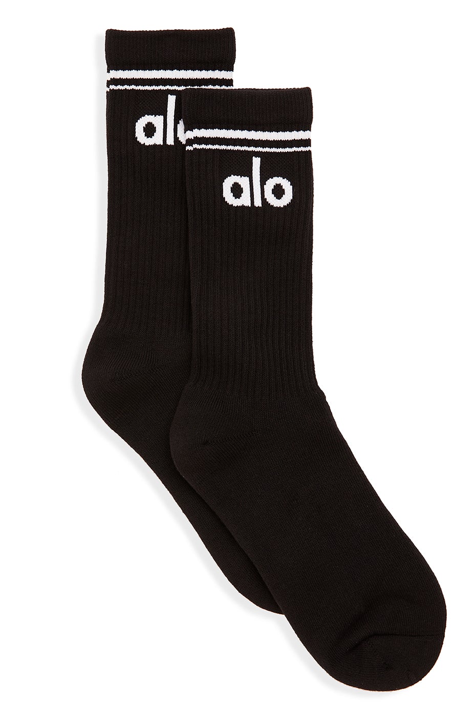 Unisex Throwback Sock — Black/White