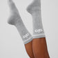 Unisex Throwback Sock — Athletic Heather Grey/White