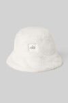 Faux Fur Bucket Hat — Ivory