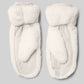 Faux Fur Mittens — Ivory