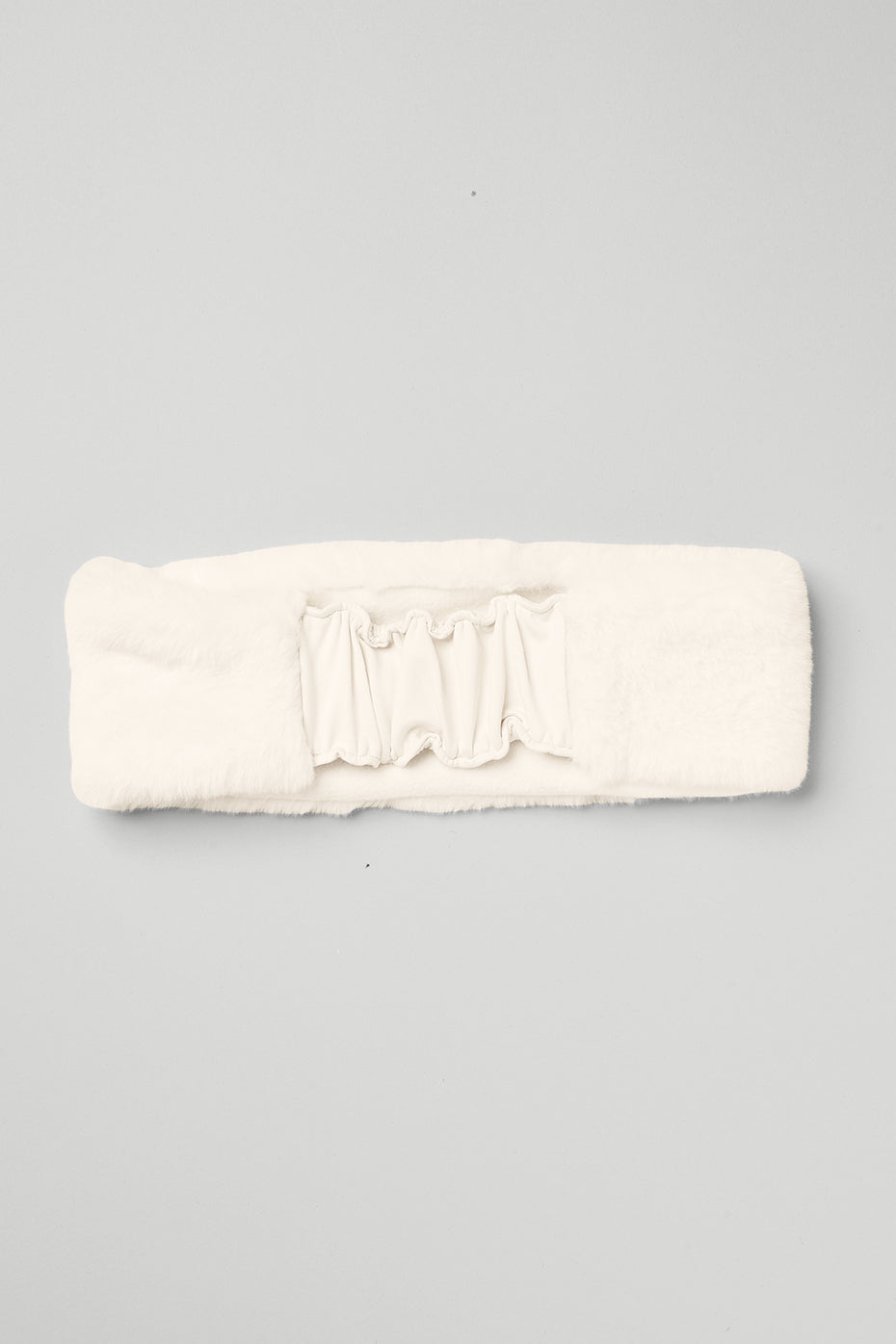 Faux Fur Ear Warmers — Ivory