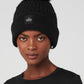 Cable Knit Beanie — Black