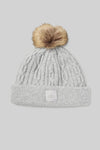 Cable Knit Beanie — Athletic Heather Grey