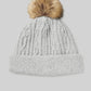 Cable Knit Beanie — Athletic Heather Grey