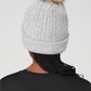 Cable Knit Beanie — Athletic Heather Grey