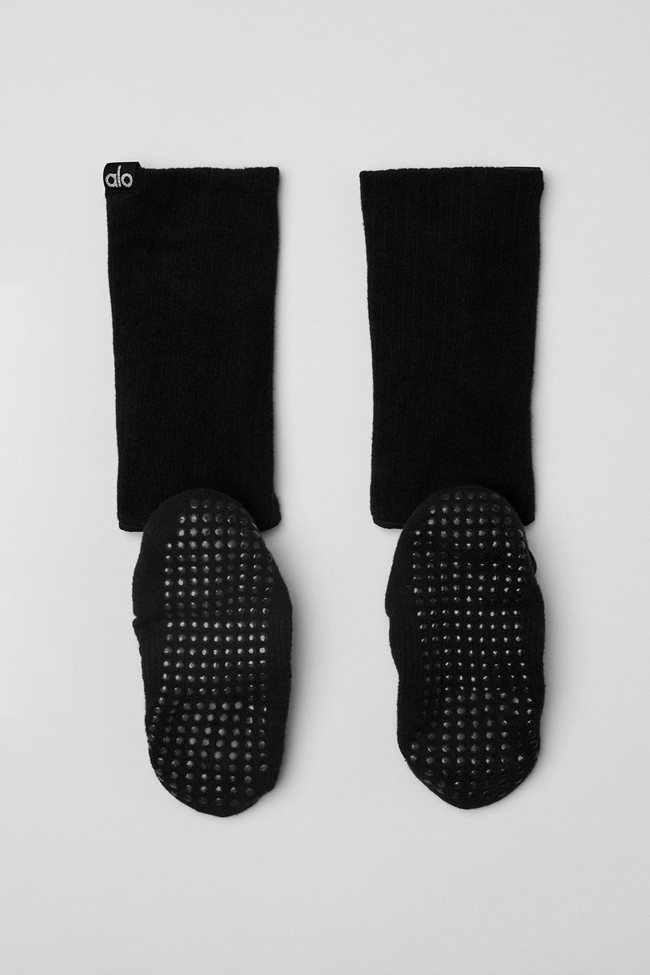 Women's Strappy Siren Grip Sock — Black