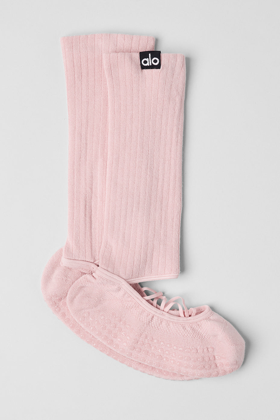 Women's Strappy Siren Grip Sock — Ballet Pink