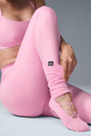 Women's Strappy Siren Grip Sock — Sweet Pink