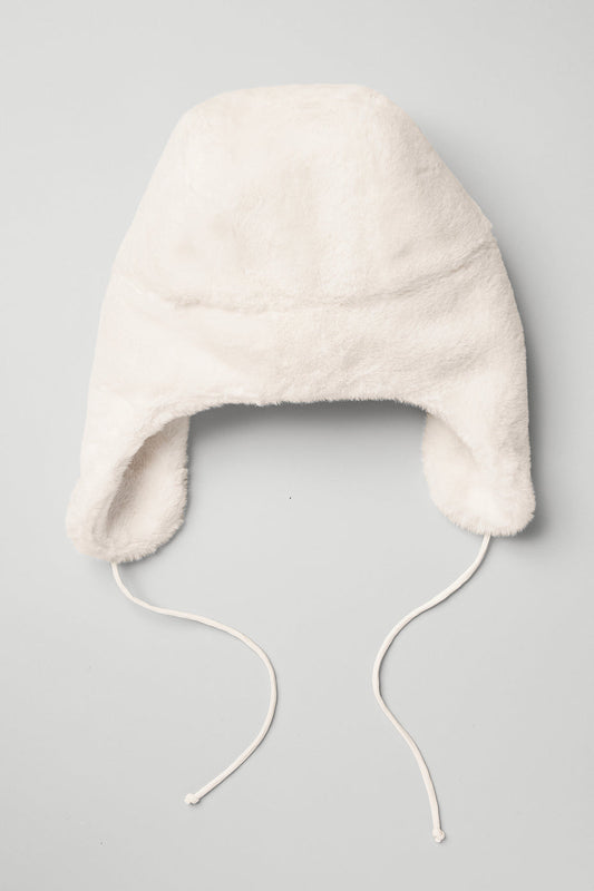 Faux Fur Polar Hat — Ivory